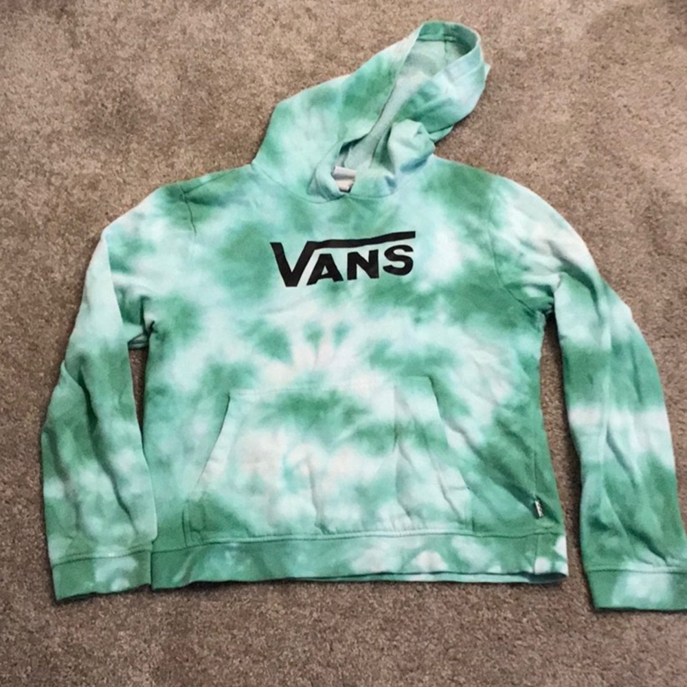 Preowned Vans tie-dyed hoodie sweatshirt – XL
